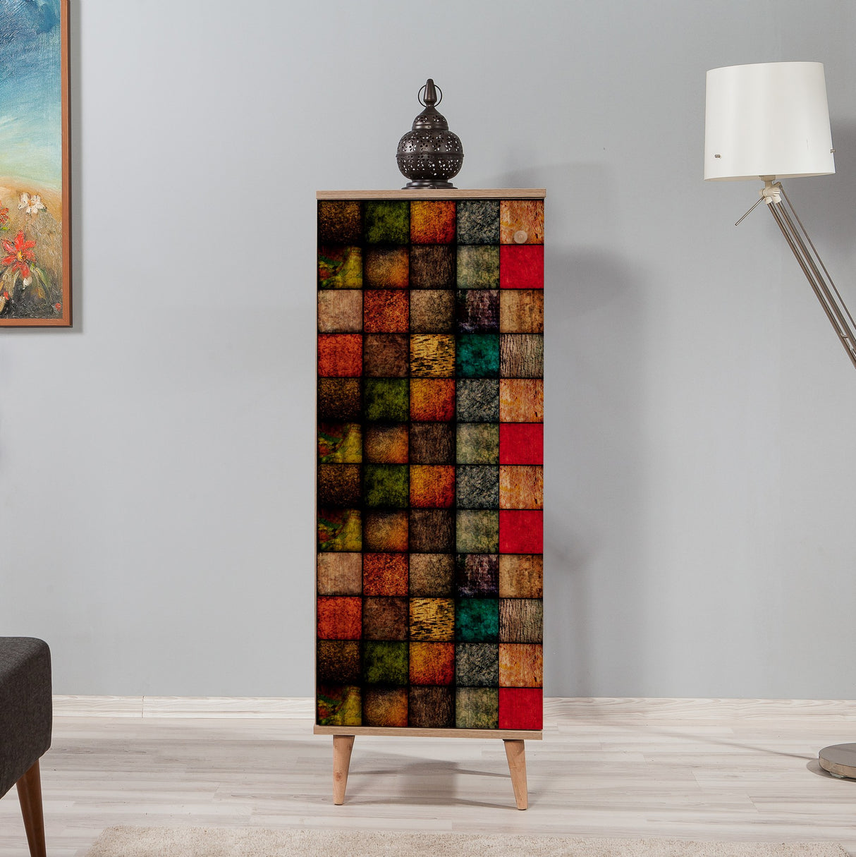 Pantofar Leyla, Multicolor, 50x135x38 cm