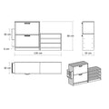 Pantofar Mamaia cu bancuta si suport umbrela , Alb, 130 x 80 x 31 cm