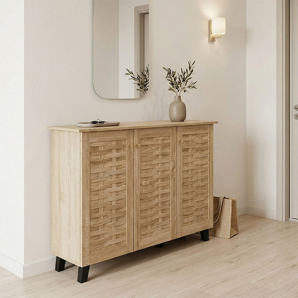 Pantofar Mantam, pentru 16 perechi, Sonoma, 116x34x87 cm
