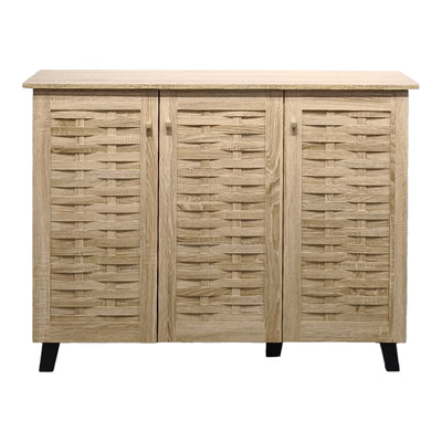 Pantofar Mantam, Sonoma, pentru 16 perechi, 115.5x34x87 cm, detaliu finisaj, MDF, lemn, PP, pentru locuință