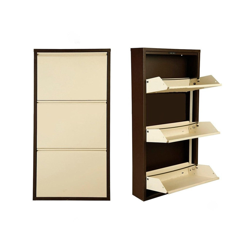 Pantofar Miko, 3 compartimente, 50x103x15 cm - Maro