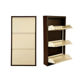 Pantofar Miko, 3 compartimente, 50x103x15 cm - Maro