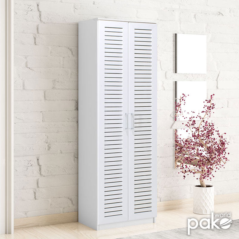 Pantofar Sante Pakketo, sonoma - maro - nuc - alb - antracit, 60x37x183 cm - Alb