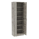 Pantofar Sante Pakketo, sonoma - maro - nuc - alb - antracit, 60x37x183 cm - Antracit