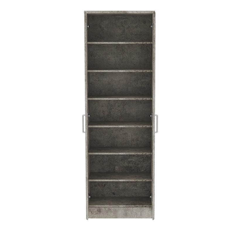 Pantofar Sante Pakketo, sonoma - maro - nuc - alb - antracit, 60x37x183 cm - Antracit