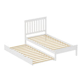 Pat Bed Benia, Placaj, 90x190 cm - Alb