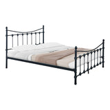 Pat Beowulf metal, Alb - Negru, 140x190x102 cm - Negru