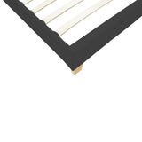 Pat confortabil Nevil cu picioare din lemn, Stil Modern, Material Textil, Gri - Natural, 90x190 cm