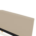 Pat cu depozitare Nevil & Lemn, Ecru/Natural, Bej, 100x200 cm, perspectiva suplimentara