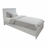 Pat single Athos, Lemn, Sonoma-Antracit, 90x190 cm - Alb