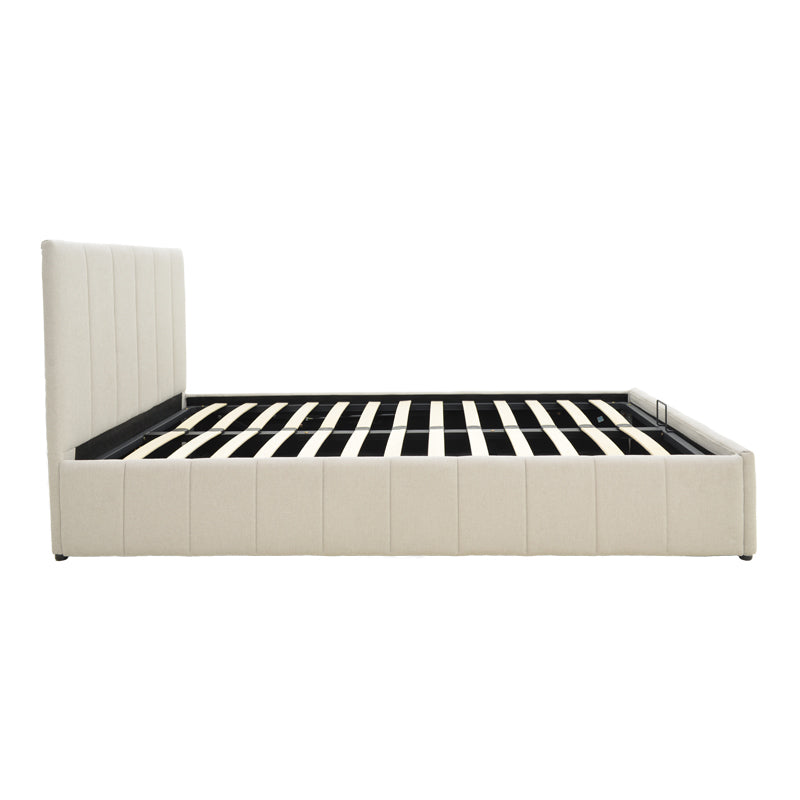 Pat cu spatiu de depozitare Snuggle, Bej, 120x200 cm - Bej