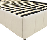 Pat cu spatiu de depozitare Snuggle, Bej, 120x200 cm - Bej