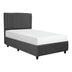 Pat cu spatiu depozitare Lineo single boucle antracit 120x200 cm