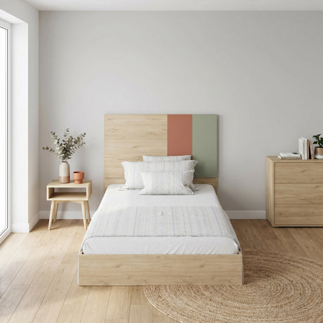 Pat de o persoană Adore Tiffany, Multicolor, 107 x 110 x205 cm