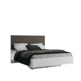 Pat dublu Adore Oryana, 171x120x206 cm - Alb