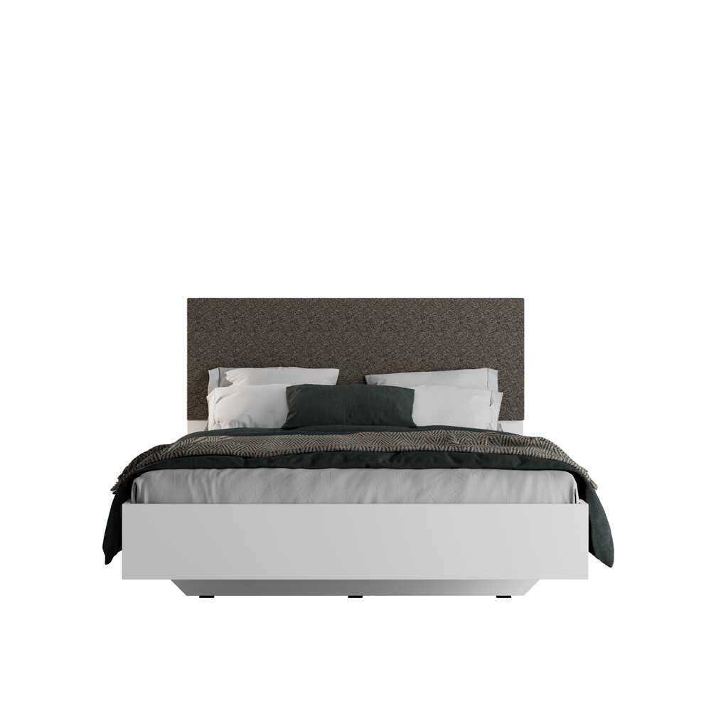 Pat dublu Adore Oryana, 171x120x206 cm - Alb