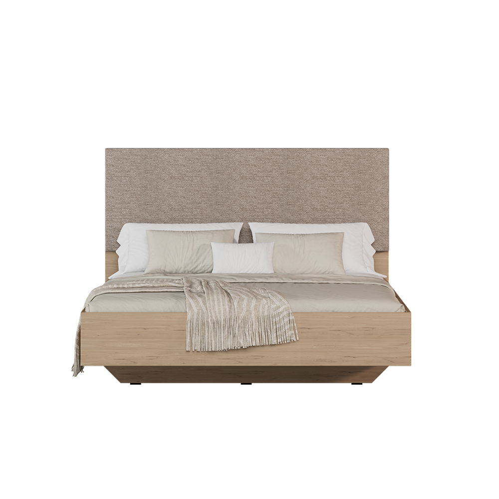 Pat dublu Adore Oryana, 171x120x206 cm - Stejar