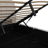 Pat dublu Double bed Leblank, Placaj, 160x200 cm - Bej