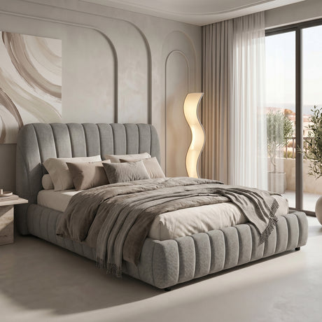 Pat dublu Double bed Leblank, Placaj, 160x200 cm