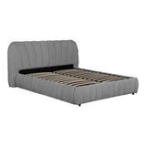 Pat dublu Double bed Leblank, Placaj, 160x200 cm - Gri
