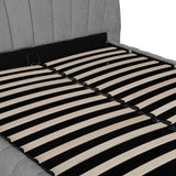Pat dublu Double bed Leblank, Placaj, 160x200 cm - Gri