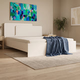 Pat dublu Double bed Lucabel, Crem, 160x200 cm