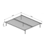 Pat dublu Double bed Lucabel, Crem, 160x200 cm