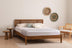Pat dublu Izabelya 180, Nuc, 180x90x200 cm