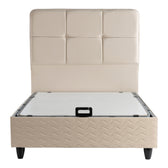 Pat dublu Semi-Double bed Punto, Crem, 120x200 cm Pakoworld, imagine produs 4, Pat Dublu, culoare Crem