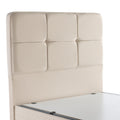 Pat dublu Semi-Double bed Punto, Crem, 120x200 cm Pakoworld, imagine produs 5, Pat Dublu, culoare Crem
