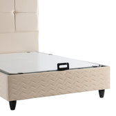 Pat dublu Semi-Double bed Punto, Crem, 120x200 cm Pakoworld, imagine produs 6, Pat Dublu, culoare Crem