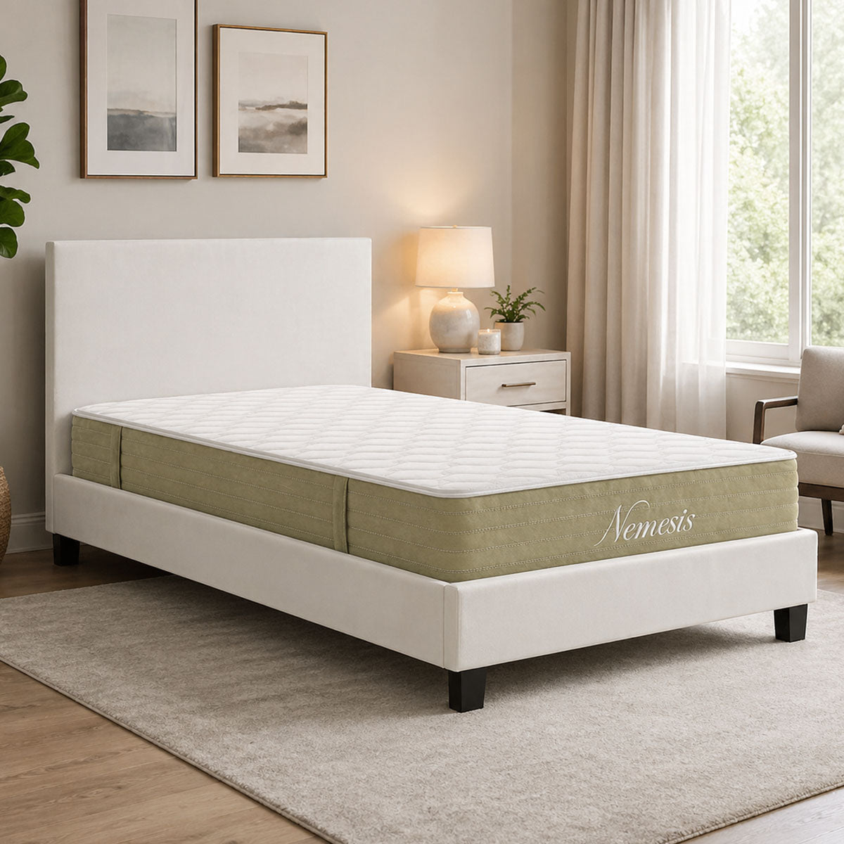 Pat Nevil-Nemesis, Alb, 100x200 cm