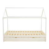 Pat pentru copii DreamHouse Montessori, Alb, 90x190 cm