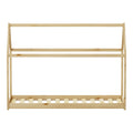 Pat pentru copii Nino Montessori, Natural, 90x190 cm, perspectiva suplimentara