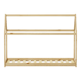 Pat pentru copii Nino Montessori, Natural, 90x190 cm, perspectiva suplimentara