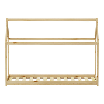 Pat pentru copii Nino Montessori, Natural, 90x190 cm, perspectiva suplimentara