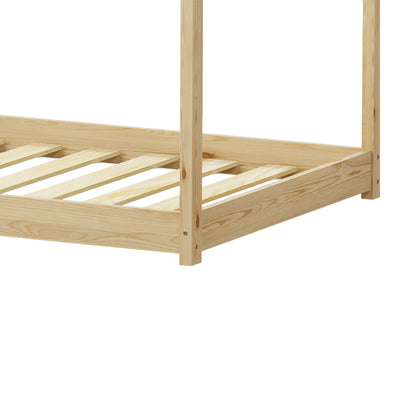 Pat pentru copii Nino Montessori, Natural, 90x190 cm, foto produs 7