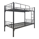 Pat supraetajat metalic Belit, metal, 90x190 cm, negru