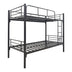 Pat supraetajat metalic Belit, metal, 90x190 cm, negru