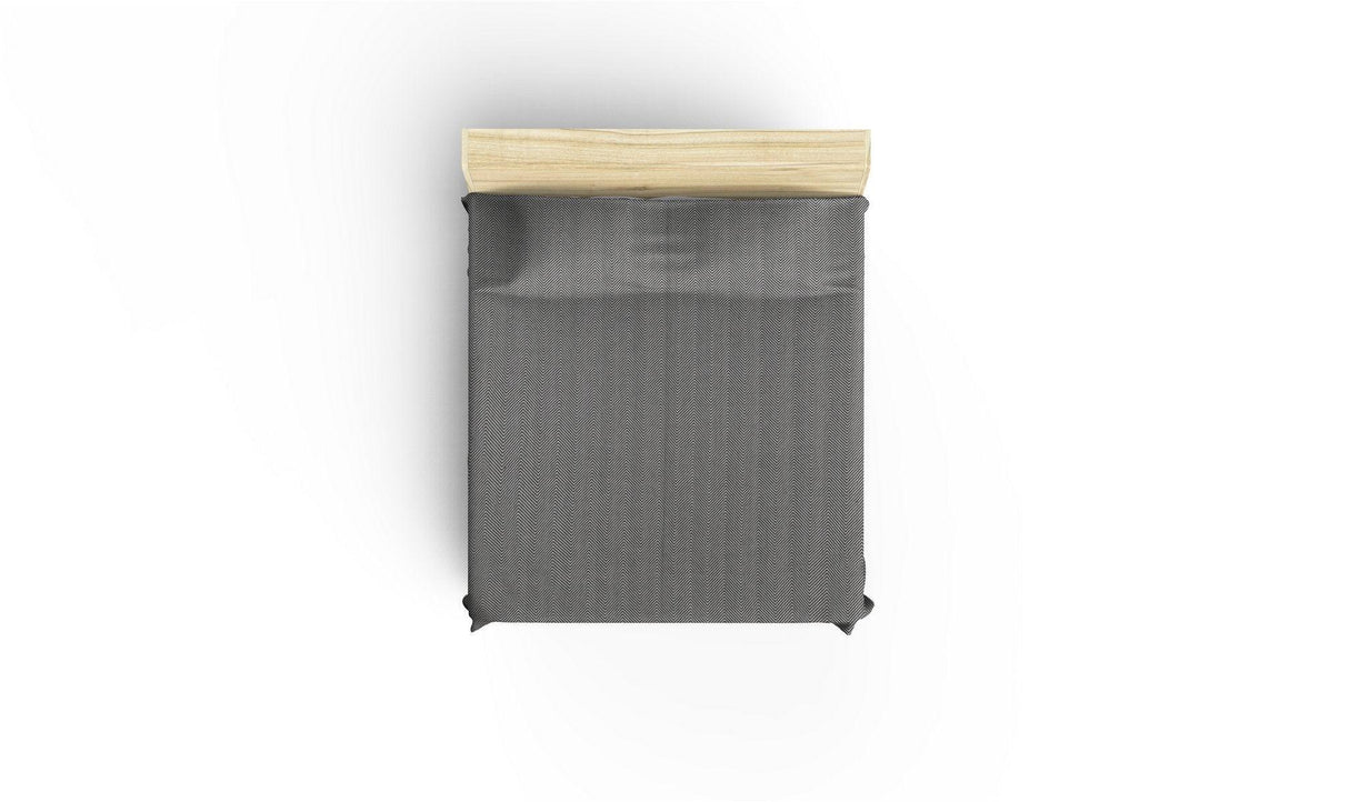 Patura Chenille, 170x230 cm - Alb-Negru