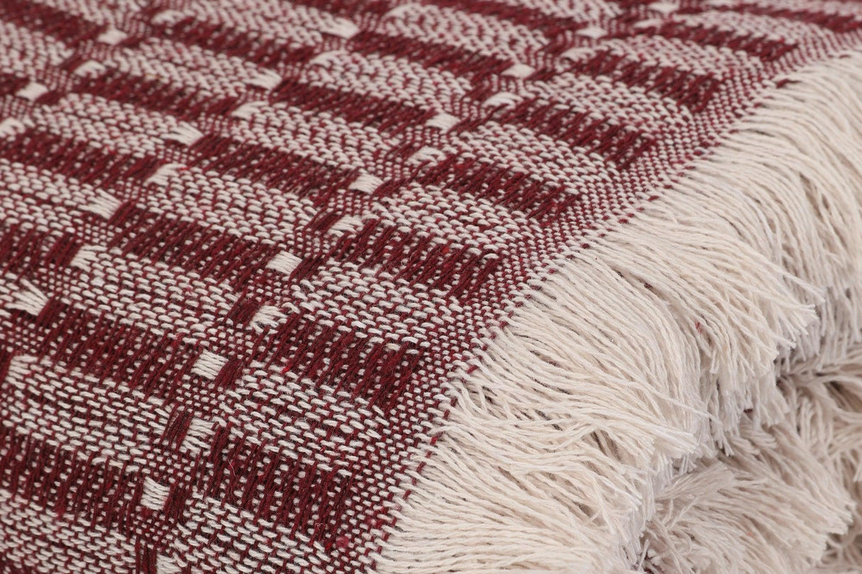 Patura Domino, 210x170 cm - Rosu bordo