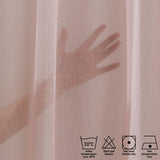 Perdea transparentă Elegance 2, Roz, 140x200 cm