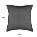 Perna decorativa Derfon, Gri inchis, 55x55 cm, imagine suplimentara
