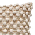 Perna din bumbac Finne, bej, 45x45 cm, imagine suplimentara
