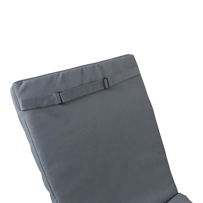 Perna pentru sezlong Vertian, Textilene, 58x194x7 cm - Gri inchis