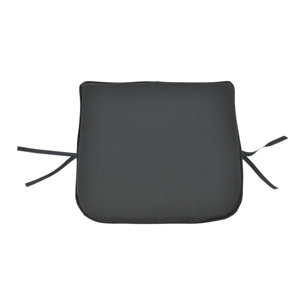 Perna scaun Pildo stofa, neagra, 43x40 cm
