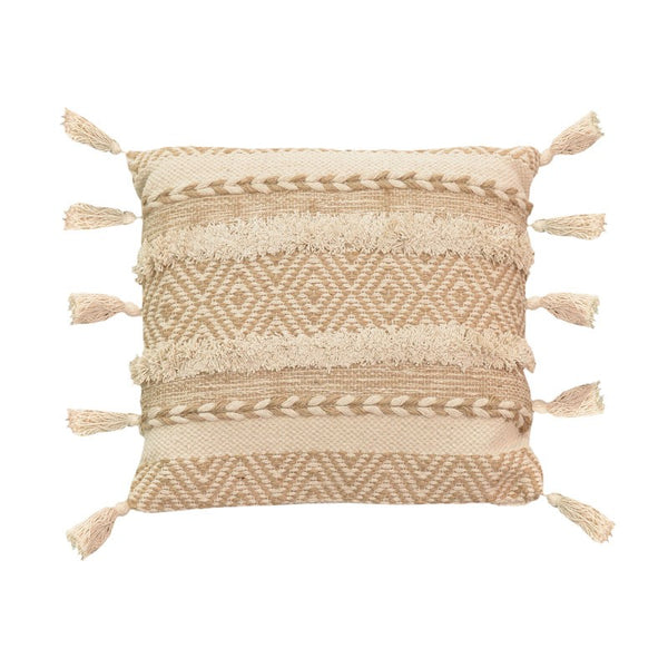 Pernuta decorativa Labrinth Boho, Bej, 45x45 cm