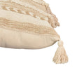 Pernuta decorativa Labrinth Boho, Bej, 45x45 cm, detaliu produs