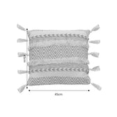 Pernuta decorativa Labrinth Boho, Bej, 45x45 cm, perspectiva suplimentara