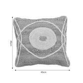 Pernuta decorativa ratan Foliens Boho, Natural, 45x45 cm, perspectiva suplimentara
